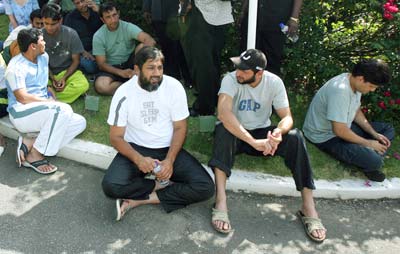 Inzamam-ul-Haq and Shahid Afridi