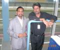 Spotted: Kapil Dev at the Doha Moto GP night race