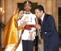 Tendulkar receives Padma Vibhushan