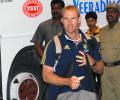 Australian team arrives in Hyderabad