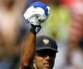 Dravid, Dhoni tons put India on top