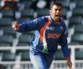 When Dhoni took his first ODI wicket