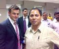 Spotted: Adam Gilchrist at Delhi airport