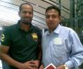 Spotted: Yusuf Pathan in Hyderabad
