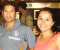 Spotted: Sachin Tendulkar at Mumbai airport