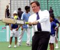 Kapil Dev bowls to British PM Cameron
