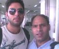Spotted: Yuvraj Singh at Delhi airport