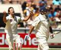Batting collapses leave India-Australia Test evenly poised