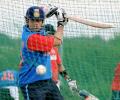 Full-strength Indian team sweats out at Kotla nets