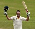 Marsh, Hussey slam tons as rain halts play