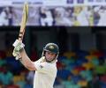 Marsh, Hussey prop Australia on Day 1
