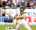 Ton by golden oldie Rogers lifts Australia on Day 2