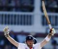 Bell joins elite trio with third successive ton