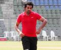 Zaheer trains hard at RCB nets session in Bangalore