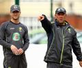 Australia coach Lehmann calls team to muster courage for first Test
