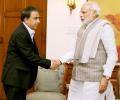 First Look: Cricket legend Gavaskar meets Prime Minister Modi