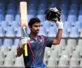 Aparajith's century helps South whip Central to enter Deodhar semis