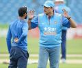 Team India choose centre-wicket practice