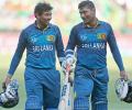Centurions Dilshan, Sangakkara thrash Bangladesh