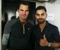Kohli meets 'absolute legend' Federer!