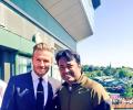 Wimbledon: Look who came to meet Leander Paes!