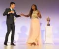 Champions Djokovic, Serena show off their footwork at Wimbledon ball