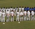First Look: India, Aus 'A' players mourn former President Kalam's death