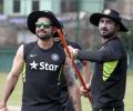 Dhoni skips nets; arch-rivals don't interact