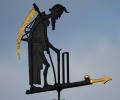 Lord's weathervane Father Time damaged due to high winds