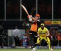 Warner inspires Sunrisers to victory over Chennai Super Kings