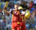 Rampaging de Villiers powers RCB past Mumbai Indians
