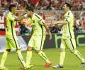 Champions League: Barca's 'MSN' network working seamlessly
