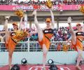 Protests at Wankhede over foreign cheerleaders in the IPL