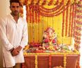 Take a look at Yuvraj and Tendulkar's Ganpati Bappa!