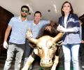 FIRST LOOK: Rohit, Ponting ring the opening bell at BSE