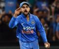 Kohli fined for showing dissent at umpire
