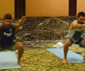 PICS: Yoga for India ahead of West Indies series