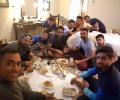 Dhoni's 'down to earth' team dinner with his young guns