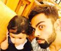 Virat Kohli's adorable seflie with 'baby Dhoni'