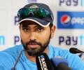 Rohit shoots down 'media claims' of him being under pressure