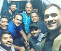 Dhoni travels in train with Jharkhand team after 13 years