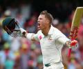 PHOTOS: Australia run rampant at SCG after Warner's record ton