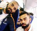 PHOTOS: Team India in selfie mode after flight delayed