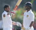 Sri Lanka's Mendis misses double ton, Bangladesh face uphill task