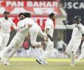 PHOTOS: Pujara, Saha, Jadeja give India the edge in Ranchi