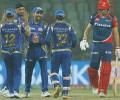 Mumbai spank Daredevils by 146 runs, seals play-offs spot