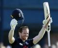 Morgan ton leads England to opening win over SA