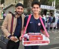 PIX! Tendulkar junior selling radio sets at Lord's