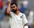 PHOTOS: Captain Kohli leads India's fightback on Day 2