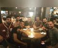 Kohli and friends celebrate T20I win with dinner